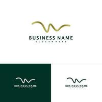 W letter logo template, Creative W logo design vector