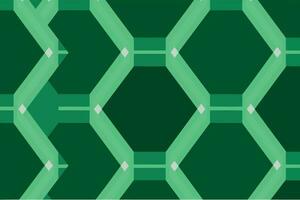 fondo verde hexagonal vector