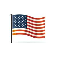 USA flag vector illustration vector