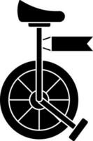 Vector illustration of unicycle.