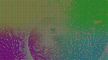 3D abstract digital technology animated multicolor particles. video