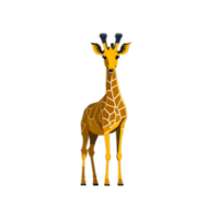 geïsoleerd giraffe clip art, giraffe illustratie Aan transparant achtergrond, dieren clip art png