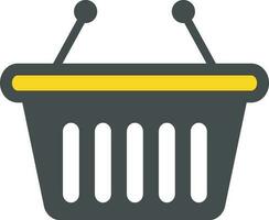 Shopping Basket sign or symbol. vector