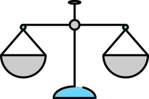 Vector symbol of Scale in flat style.