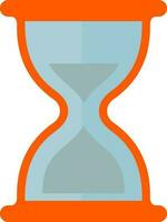 Flat icon of a hourglass. vector