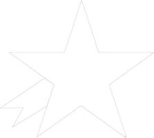 Icon of Star with ribbon for decoration concept. vector