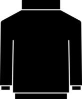 Turtleneck Sweater Icon In Black And White Color. vector