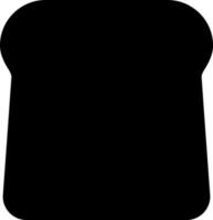 Bread Icon In Black Color. vector