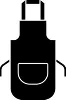 Apron Icon In Glyph Style. vector