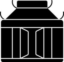 Pagoda Icon In Black and White Color. vector