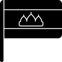 Cambodia Flag Icon In Black and White Color. vector