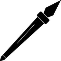 Javelin Icon In Black and White Color. vector