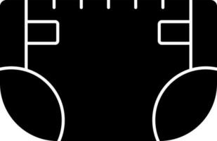 Diaper Icon In Black and White Color. vector