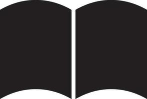 Black book on white background. vector