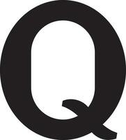 Black quora on white background. vector