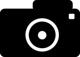 Isolated camera in Black and White color. vector