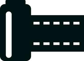 Black and white film strip. vector