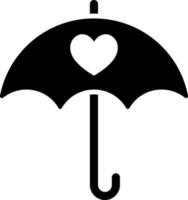 embotar caridad o paraguas icono. vector
