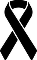 Aids icon or symbol in black color. vector