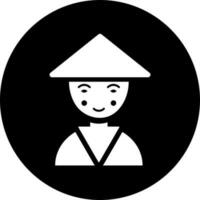 Vector illustration of chinese man.