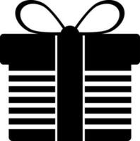 Isolated icon of Gift box in flat style. vector