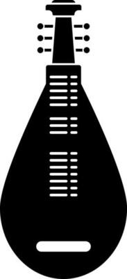 Icon of shanisen and biwa for music instrument.