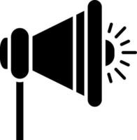 Flat style megaphone icon. vector