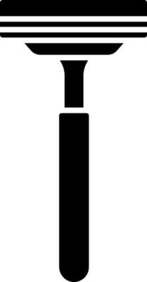 Razor glyph icon in flat style.
