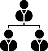 Team icon or symbol in Black and White color. vector