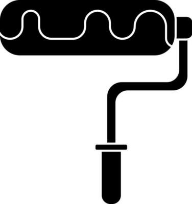 Isolated paint roller icon or symbol.