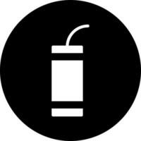 Firecracker bomb icon in Black and White color. vector