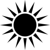 Illustration of a sun. vector
