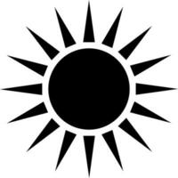 Illustration of a sun. vector