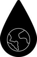 Water is life, save water-save earth concept. vector