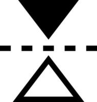 Flat style reflect in Black and White color. vector