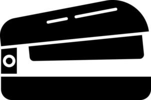 Black stapler icon on white background. vector