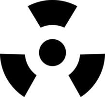 Illustration of nuclear icon. vector