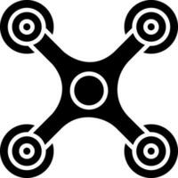 Illustration of drone glyph icon. vector