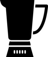 Insulated blender icon in Black and White color. vector