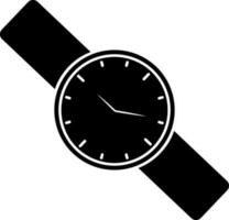 Wrist watch icon in flat style. vector