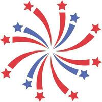 Firework 4th of july celebration freedom day vector
