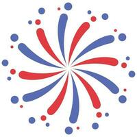 Firework 4th of july celebration freedom day vector
