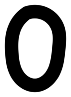 negro y blanco mano dibujado números, número alfabeto decoración png