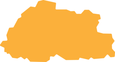 mapa Bután clipart png