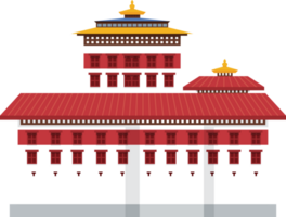 Fortress Bhutan clipart png