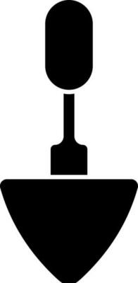 Isolated black spade icon in flat style.
