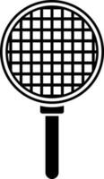 Isolated black colander icon in flat style. vector