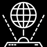 Hologram icon in Black and White color. vector