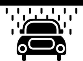 Car washing icon in flat style. vector