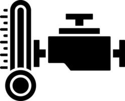 Heat engine glyph icon or symbol. vector